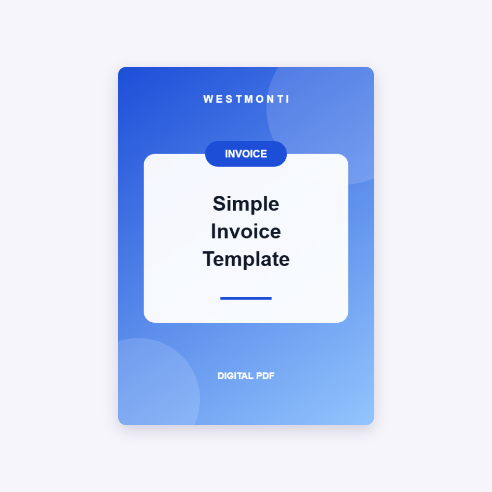 Simple Invoice Template