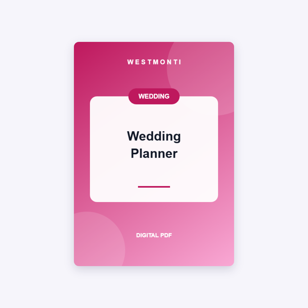 Wedding Planner Printable