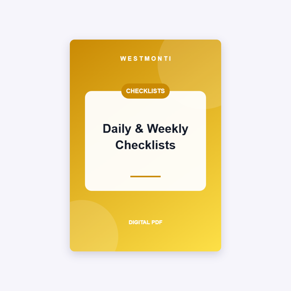 Daily & Weekly Checklists Pack